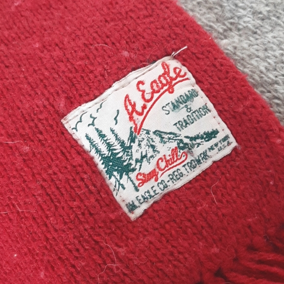 AE Colorblock Fringe Knit Scarf - Picture 1 of 3